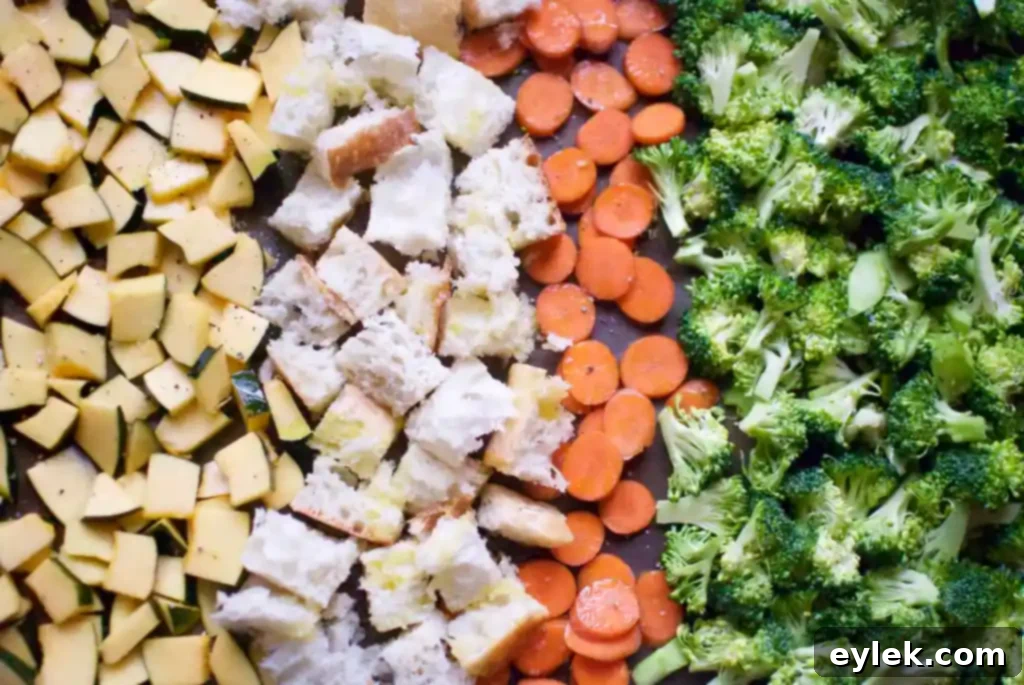 carrot ginger soup with roasted veggies