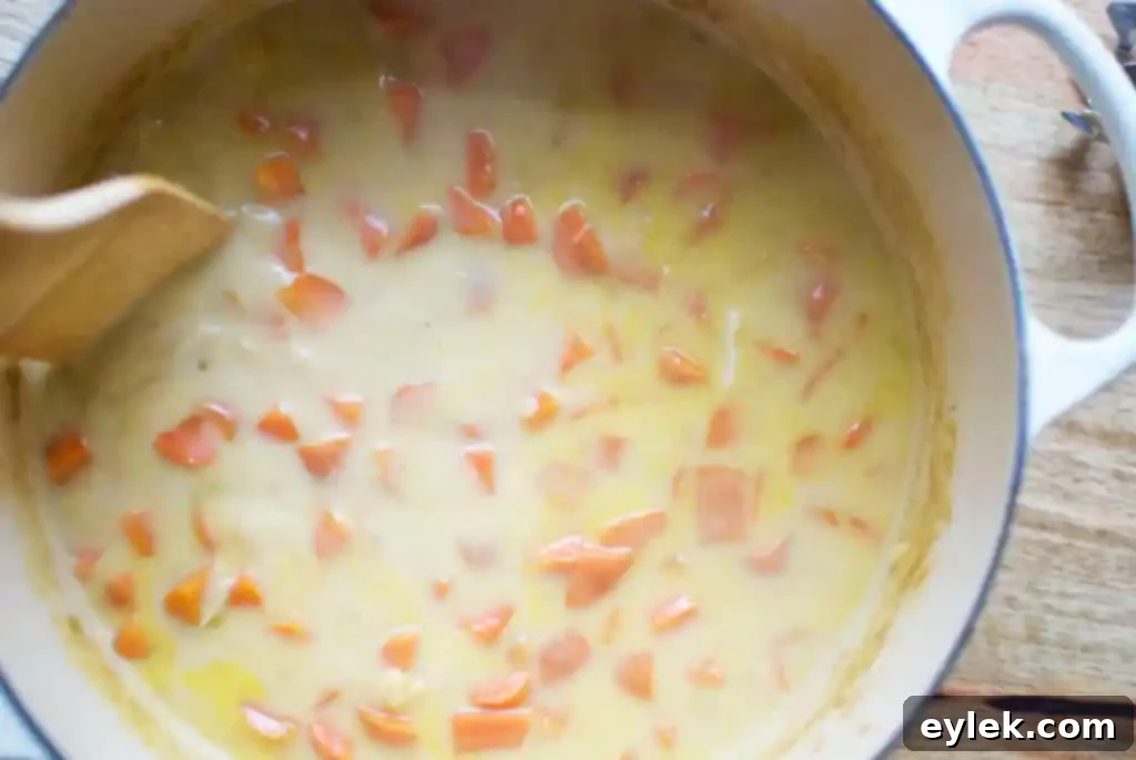 carrot ginger soup with roasted veggies