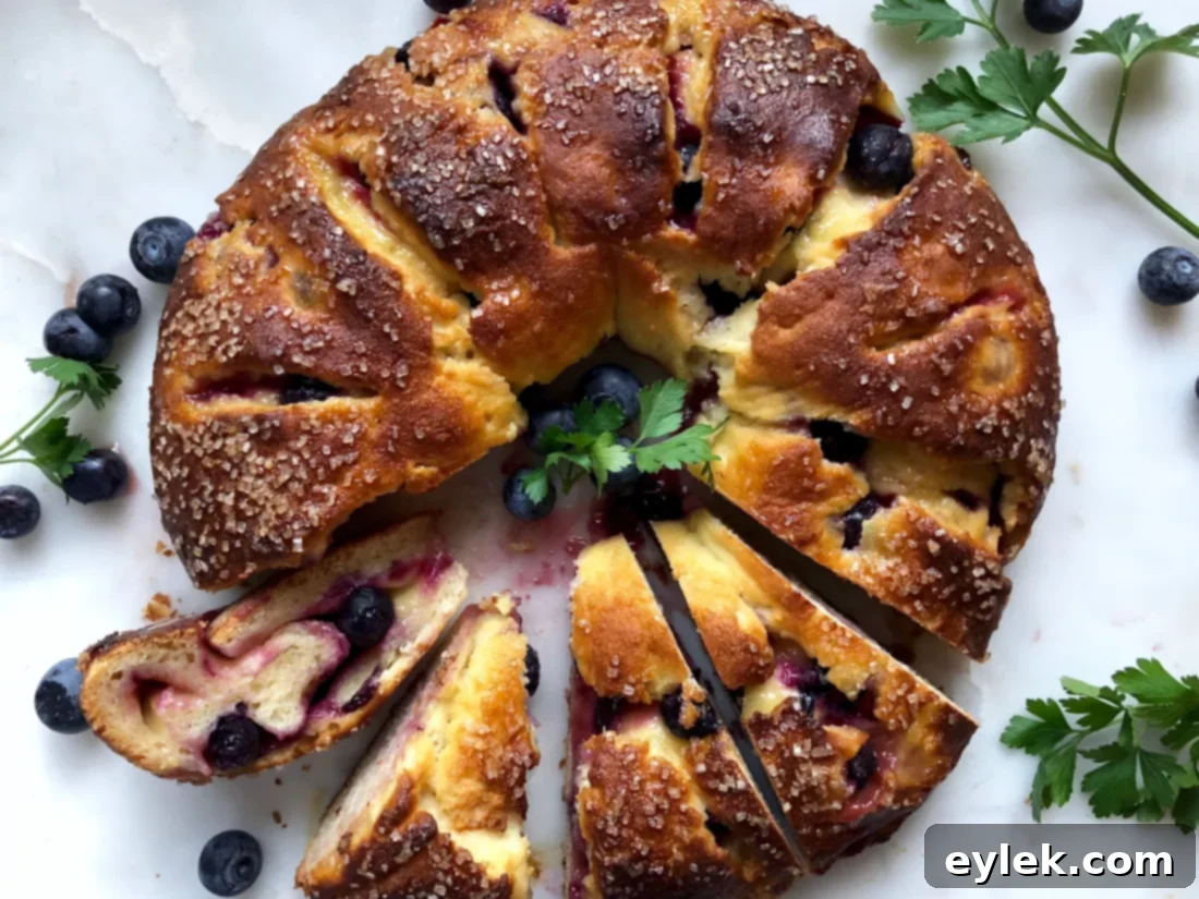 Gluten-free Blueberry & Lemon Curd Ring