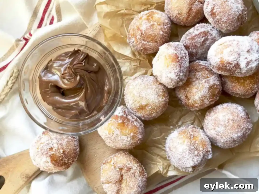 Gluten-Free Fried Zeppole with Nutella