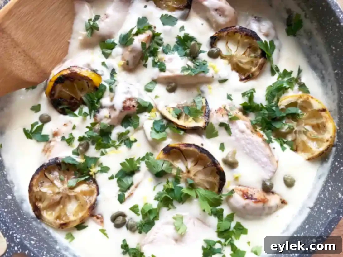 creamy grilled chicken piccata