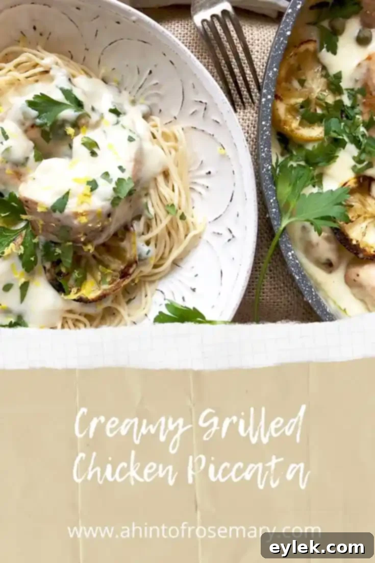 Creamy Grilled Chicken Piccata