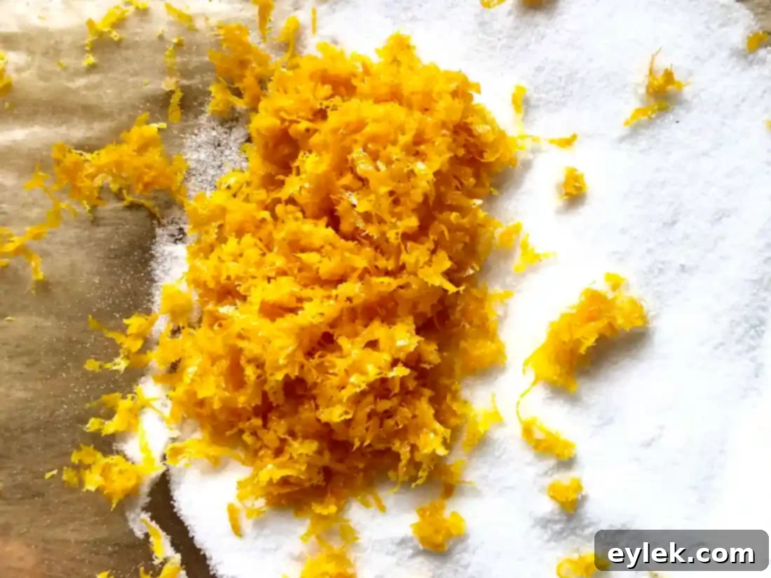 Mixing dry ingredients including flour, chopped olives, baking powder, and salt.