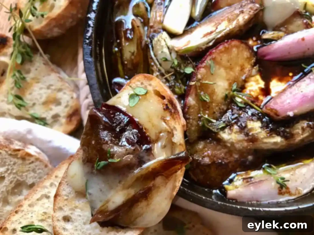 Grilled Brie with Plums & Shallots