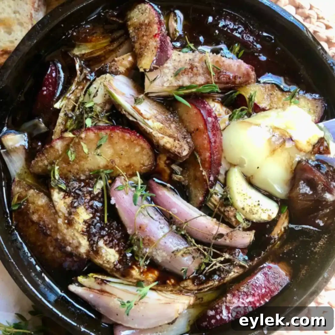 Grilled Brie with Plums & Shallots