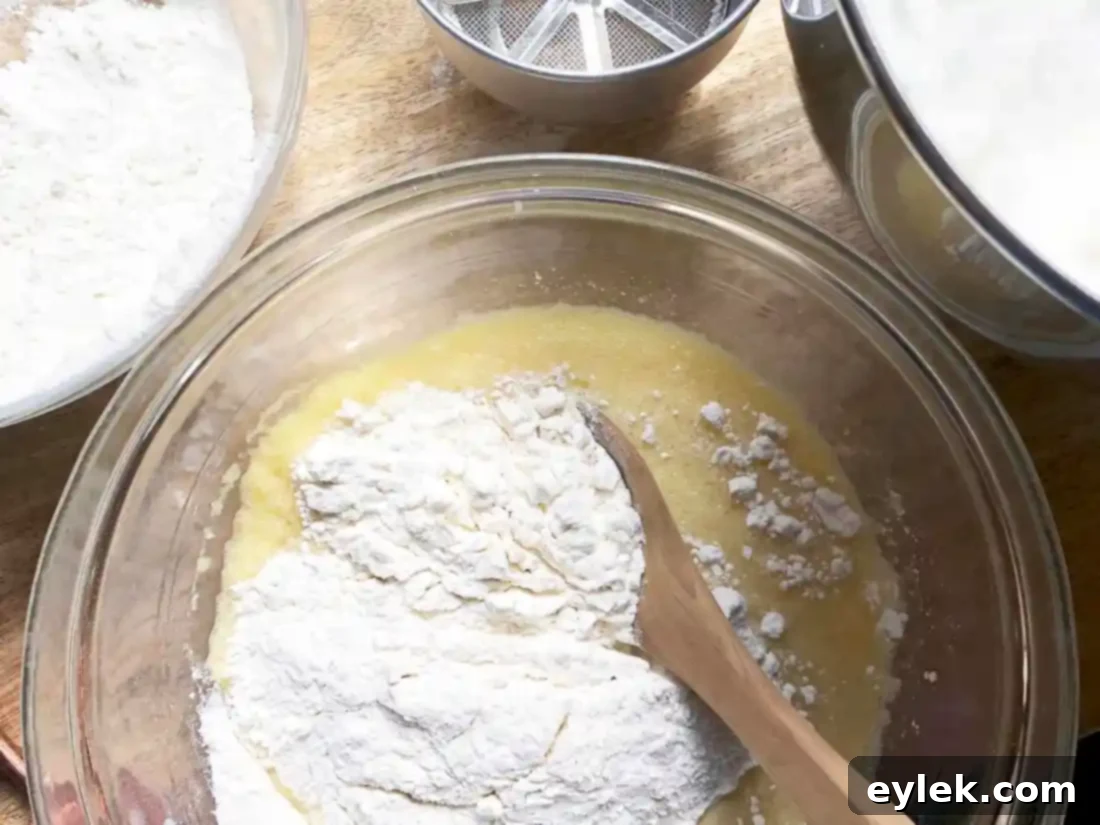 Waffle stick batter in a bowl, ready for cooking