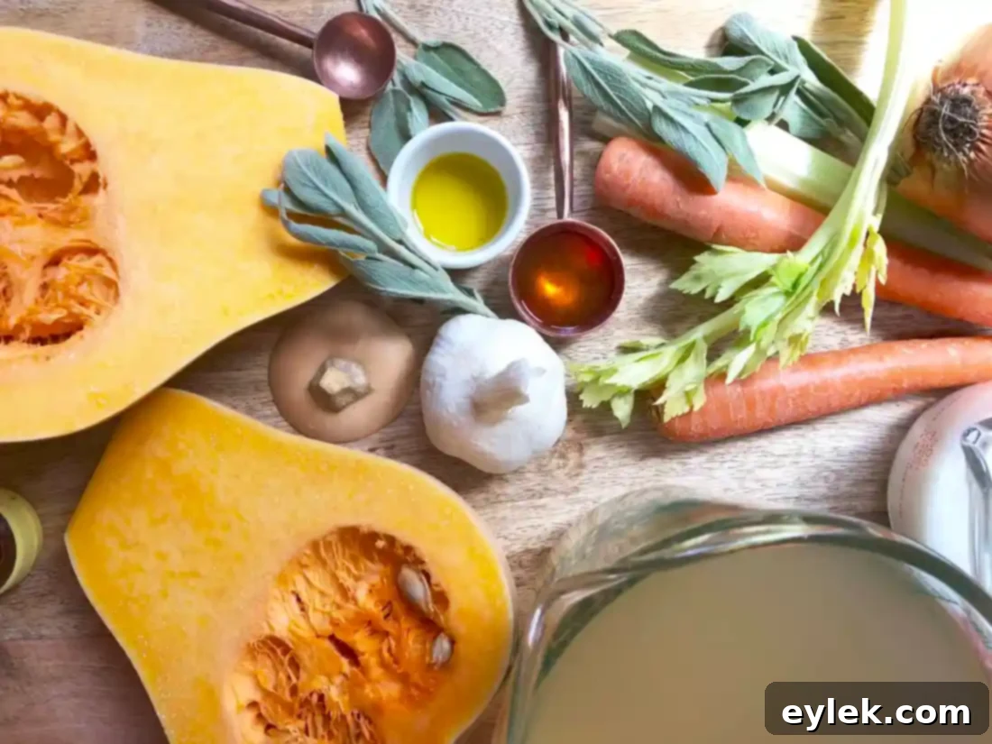 roasted squash soup with chicken croquettes ingredients