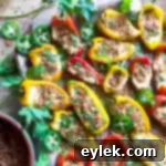 Party-Perfect Queso Stuffed Mini Peppers 17 queso-filled mini peppers