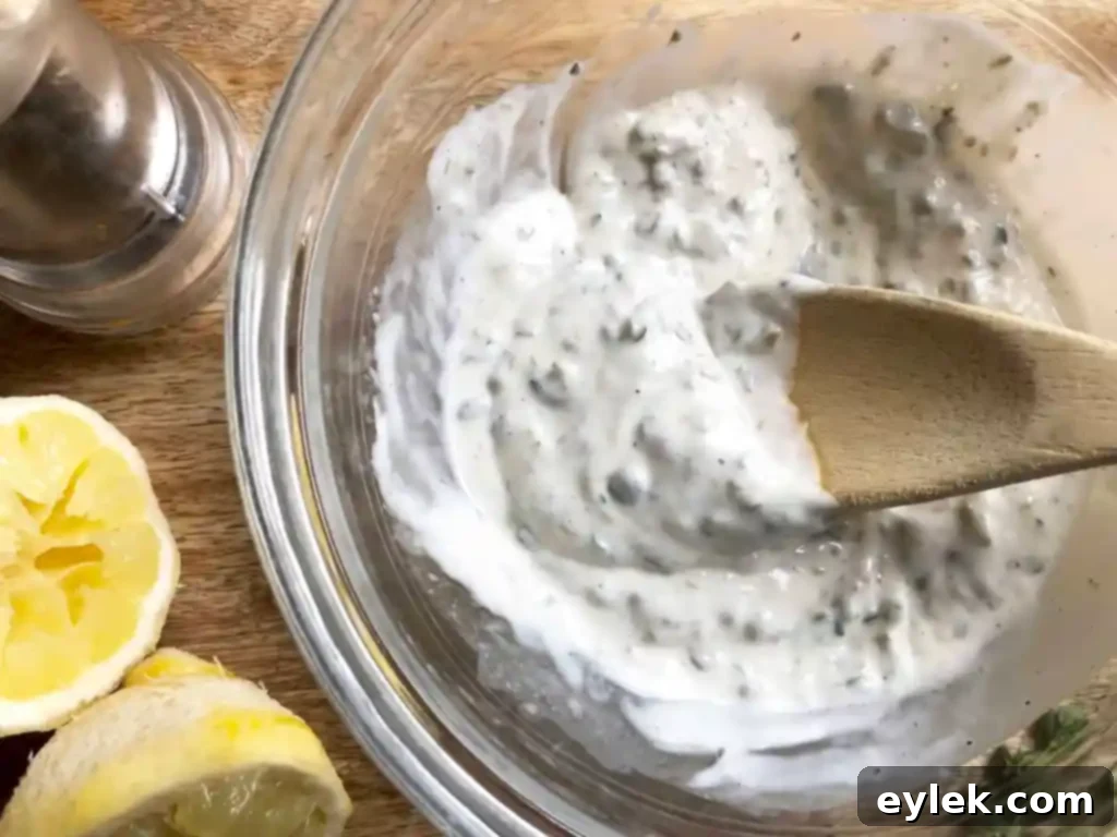 finished lemon caper aioli