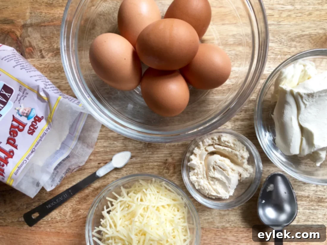 Stacked low carb gluten-free crepes, ready to be filled