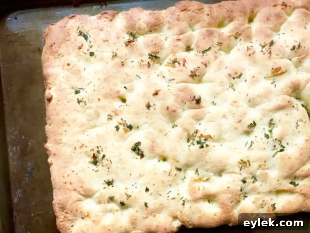 low-carb focaccia with dipping sauce