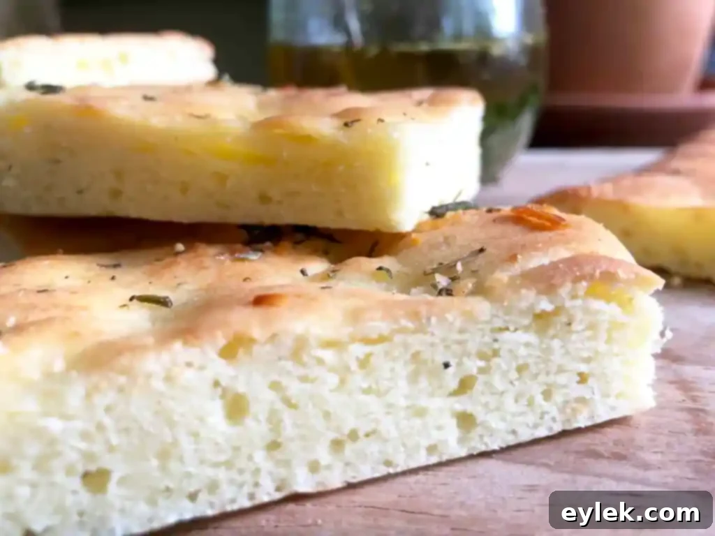 low-carb focaccia with dipping sauce