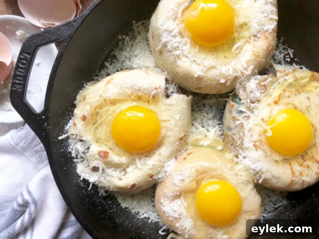 Close-up of Savory Crepe Egg Rolls with eggs