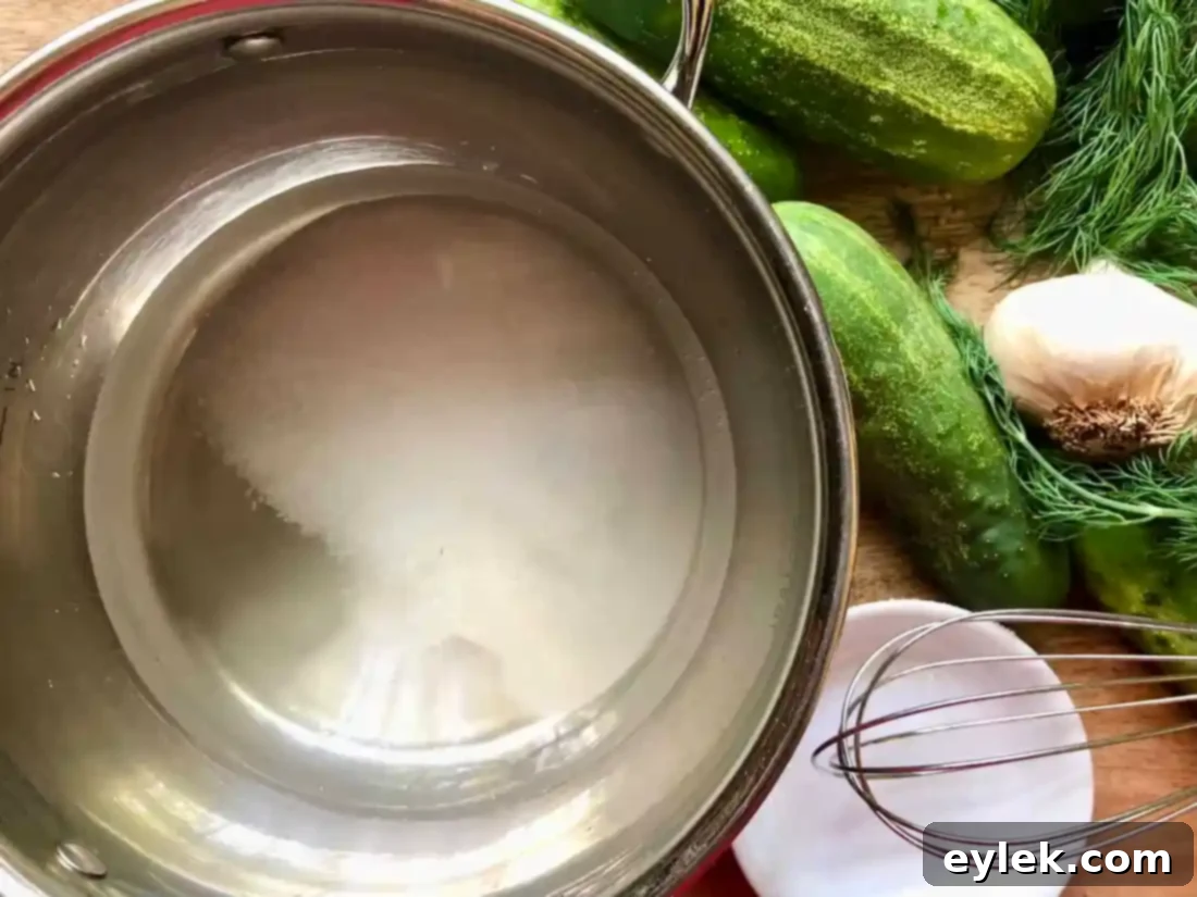 sliced homemade refrigerator dill pickles in a bowl