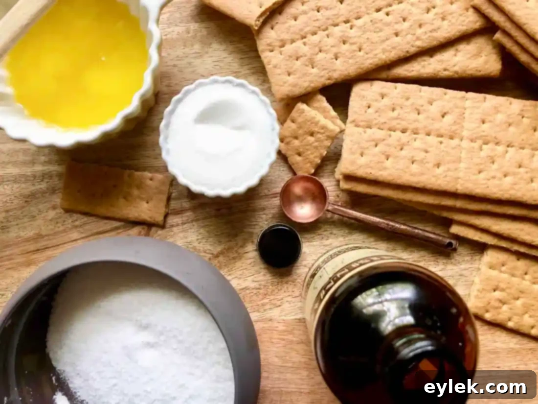 Graham cracker crumbs being prepared in a food processor