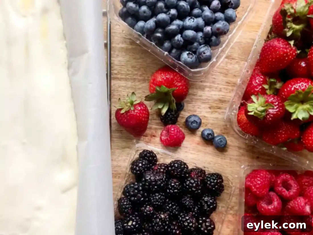 Assortment of fresh mixed berries