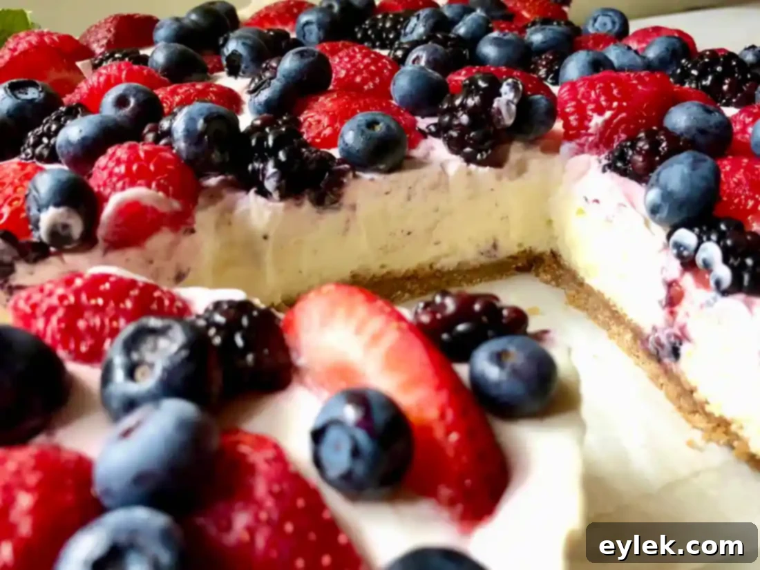 Sliced easy berry cheesecake bars