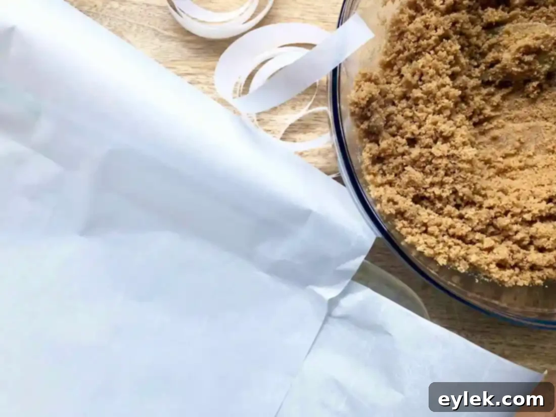 Checking graham cracker crust consistency
