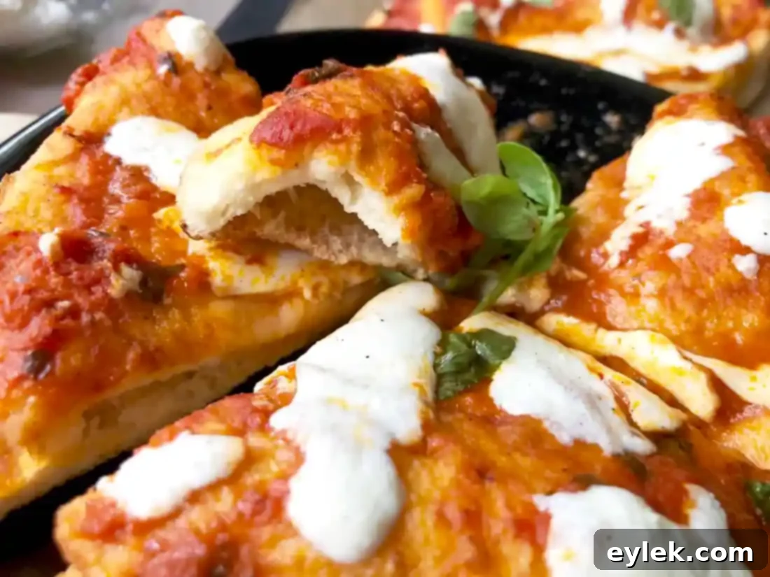 Jamie Oliver's fried & grilled pizza closeup