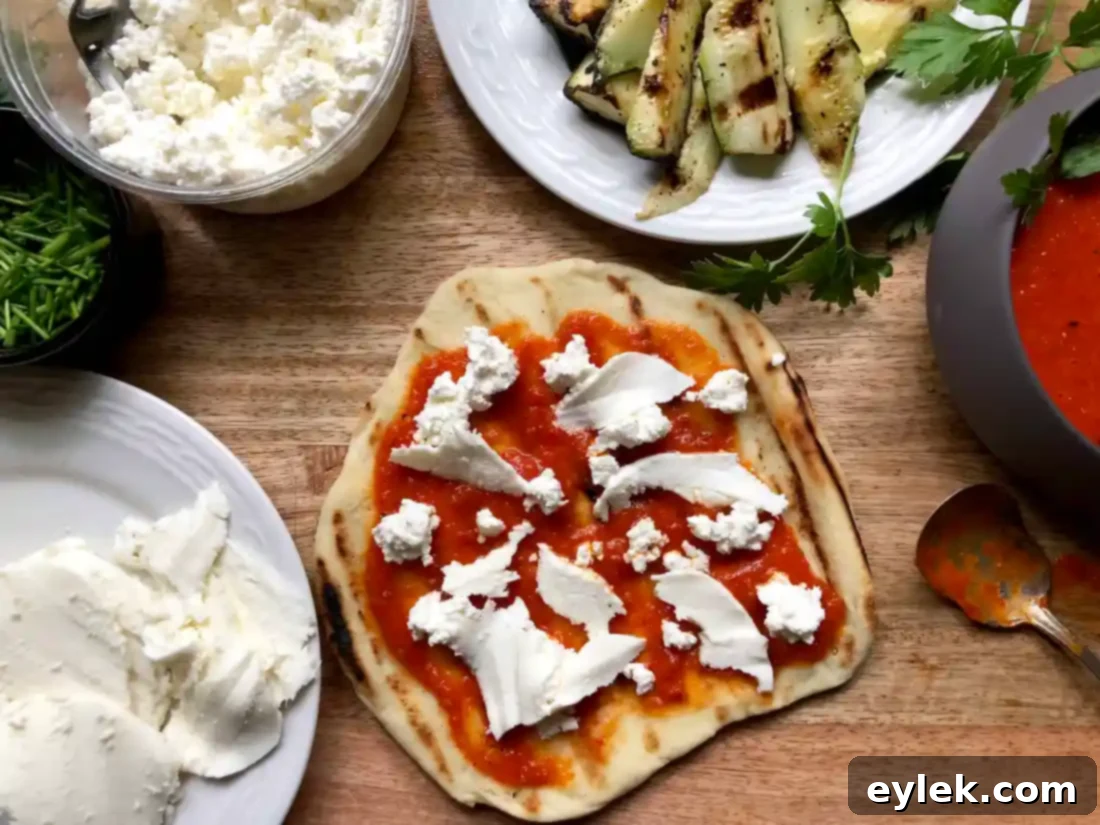 grilled zucchini pizza tacos