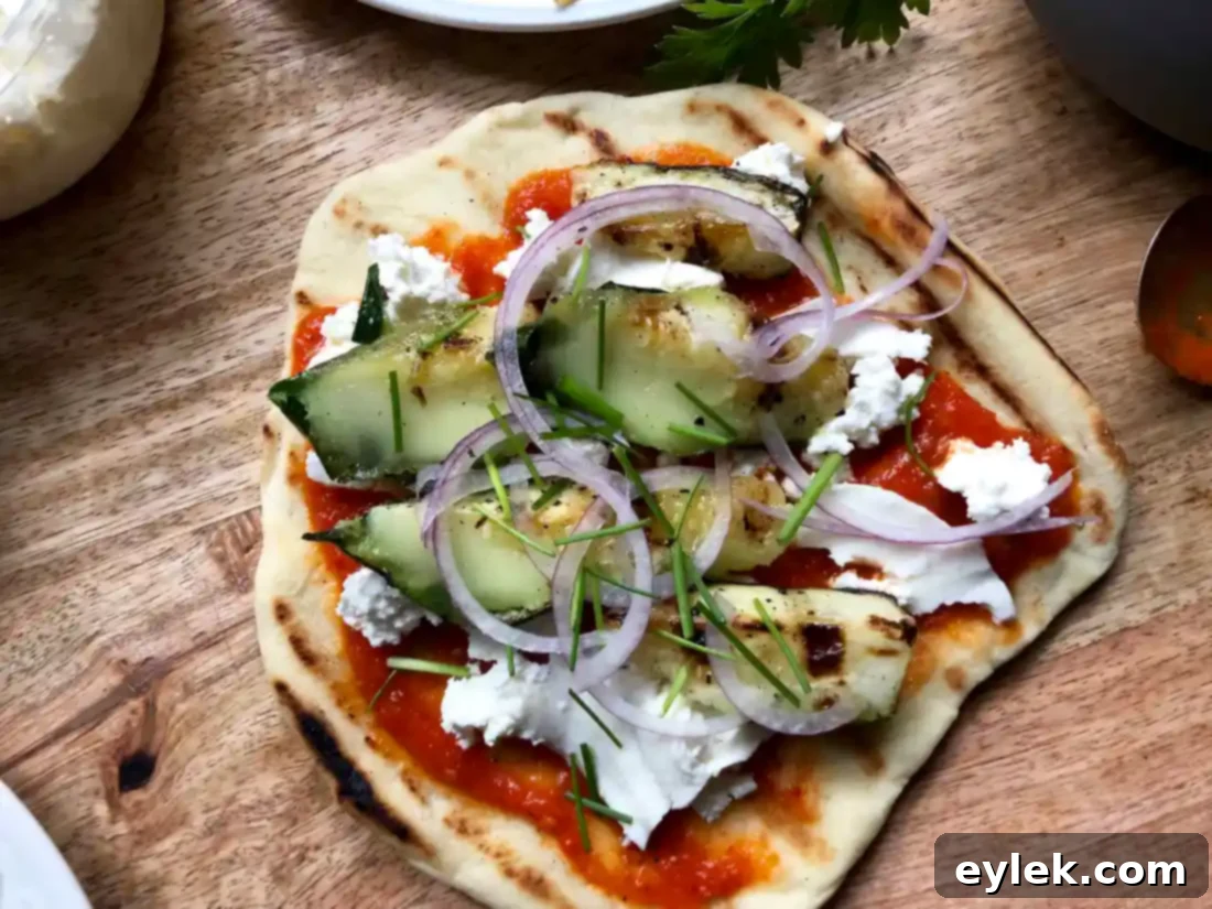 grilled zucchini pizza tacos