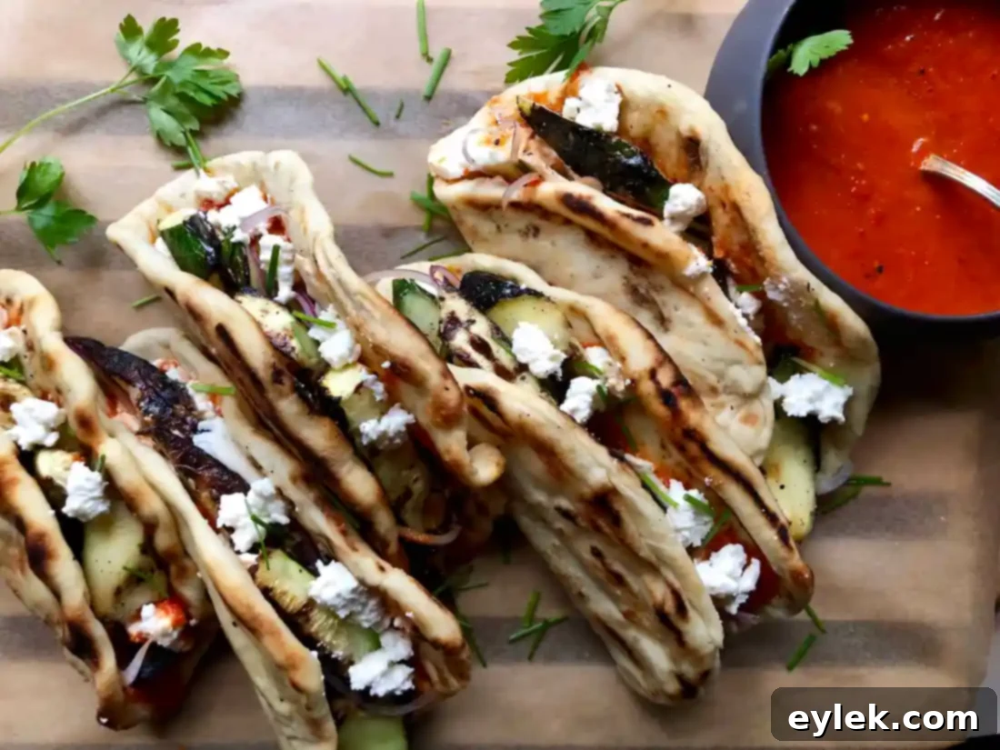grilled zucchini pizza tacos