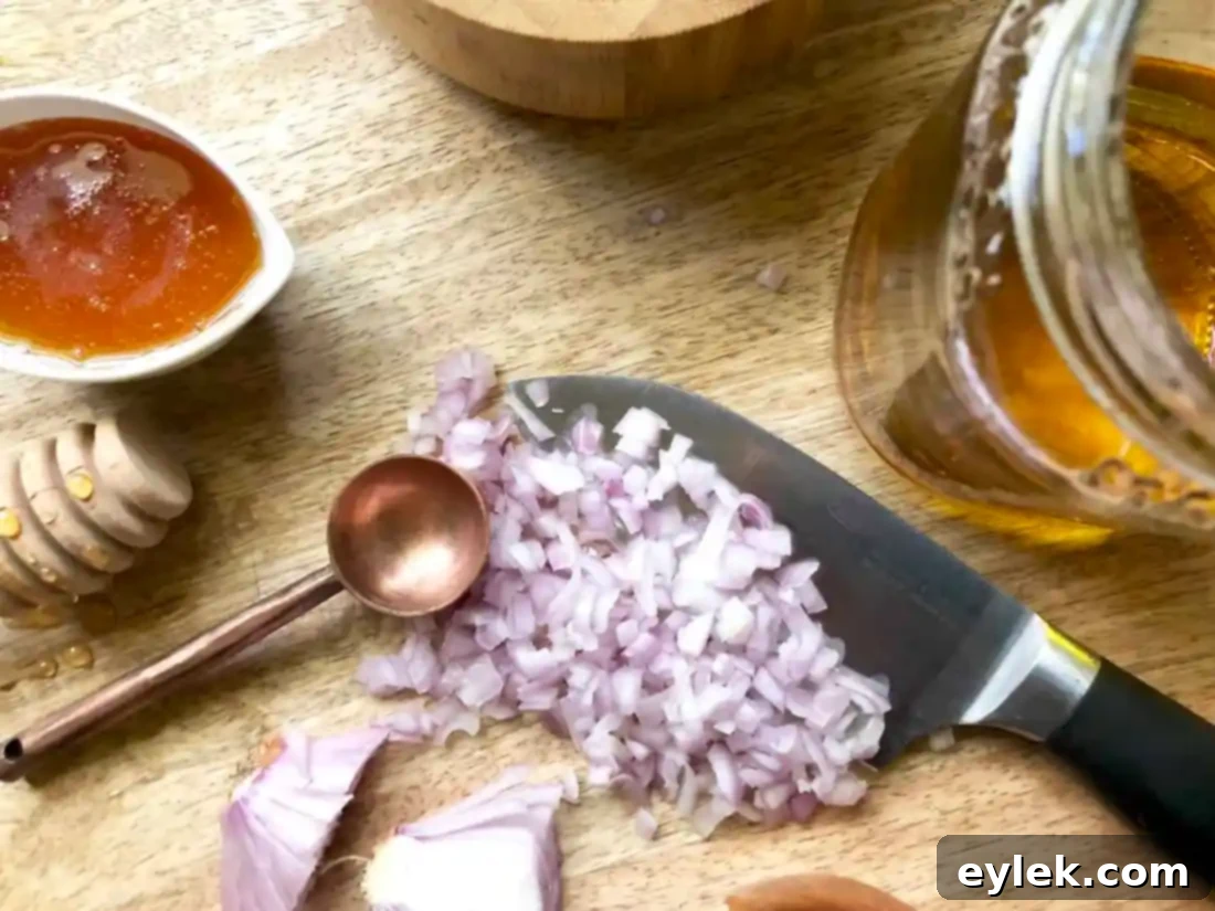 ingredients for honey vinaigrette