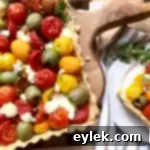 Rustic Tomato Olive and Cheese Tart 20 Cheesy Tomato & Olive Tart