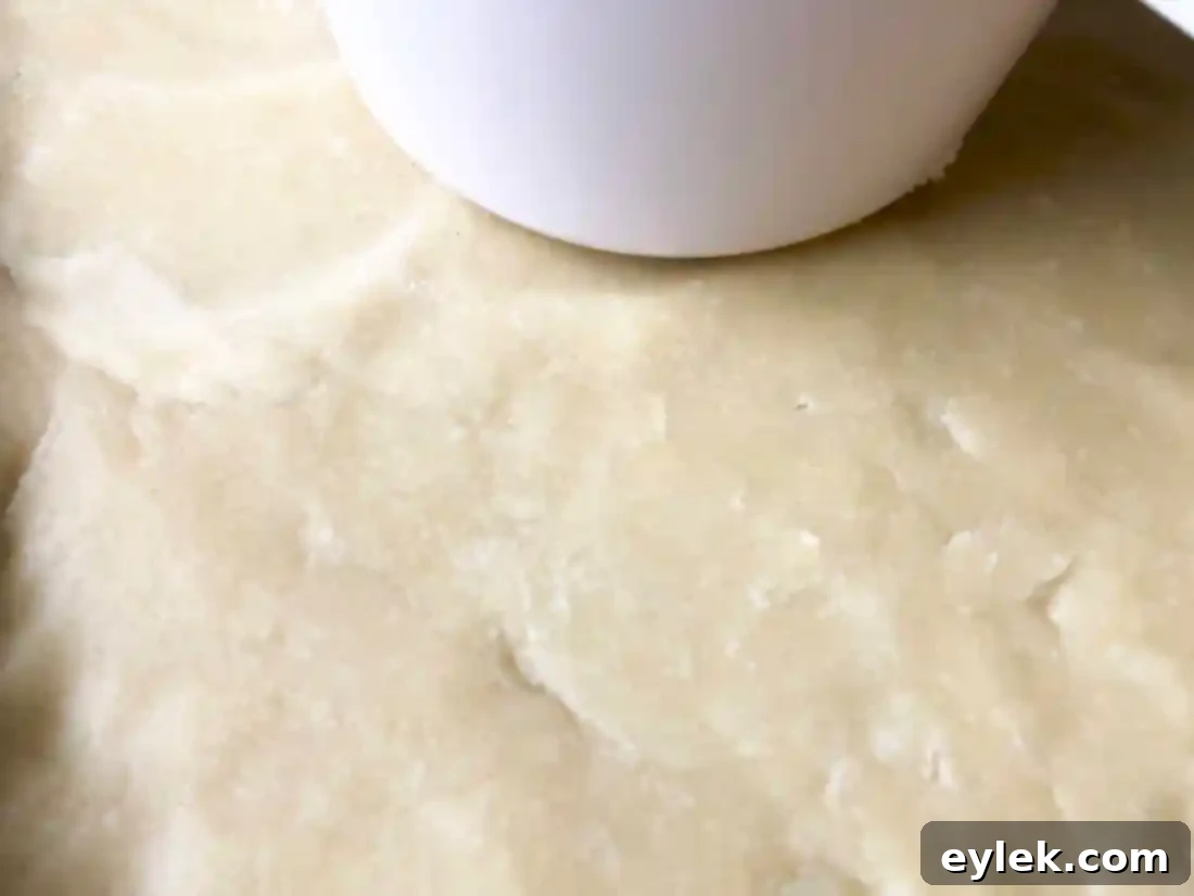 Pine nuts sprinkled on tart crust