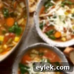 Autumn's Golden Embrace: Cheesy Garden Minestrone 21 cheesy end-of-season garden minestrone recipe image