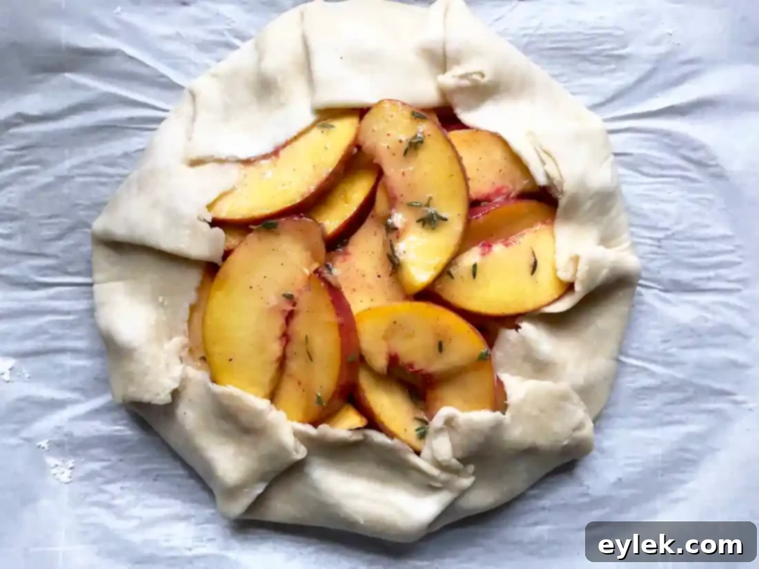 filling piled on crust