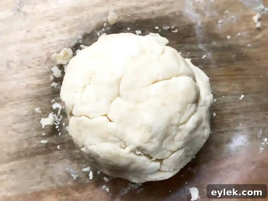 rolling out dough