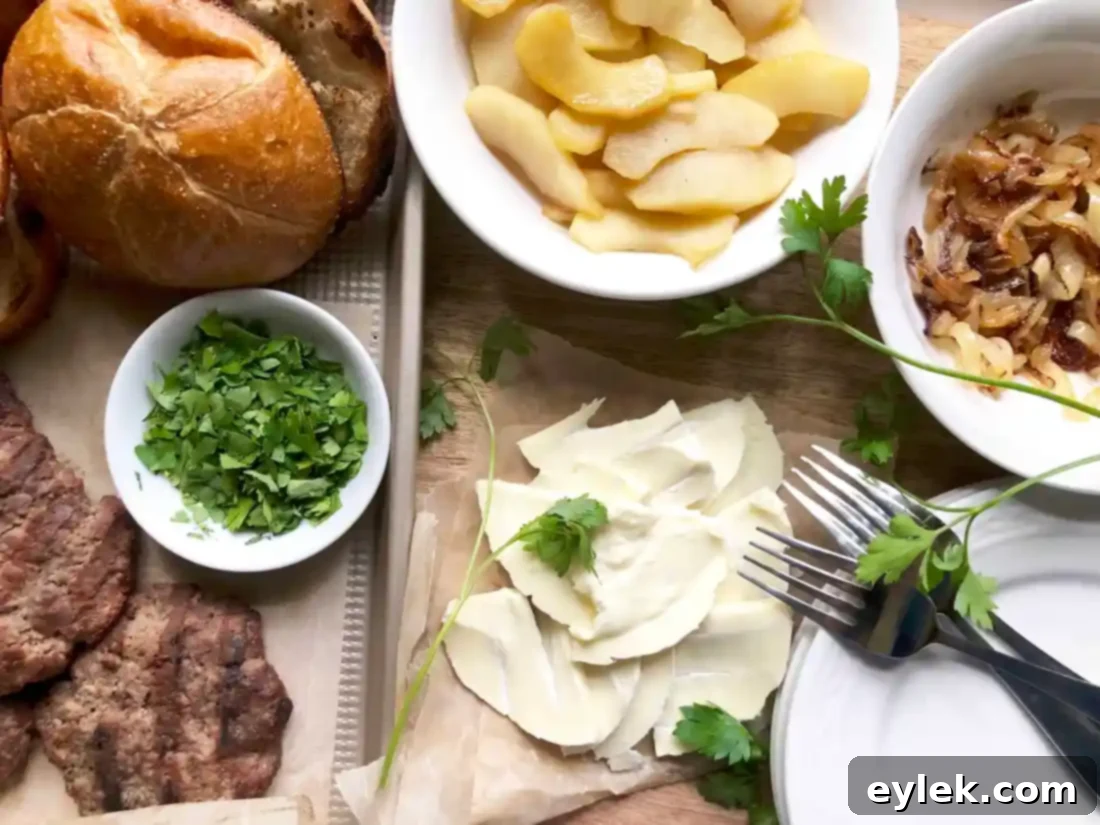 Assembling Camembert Burgers