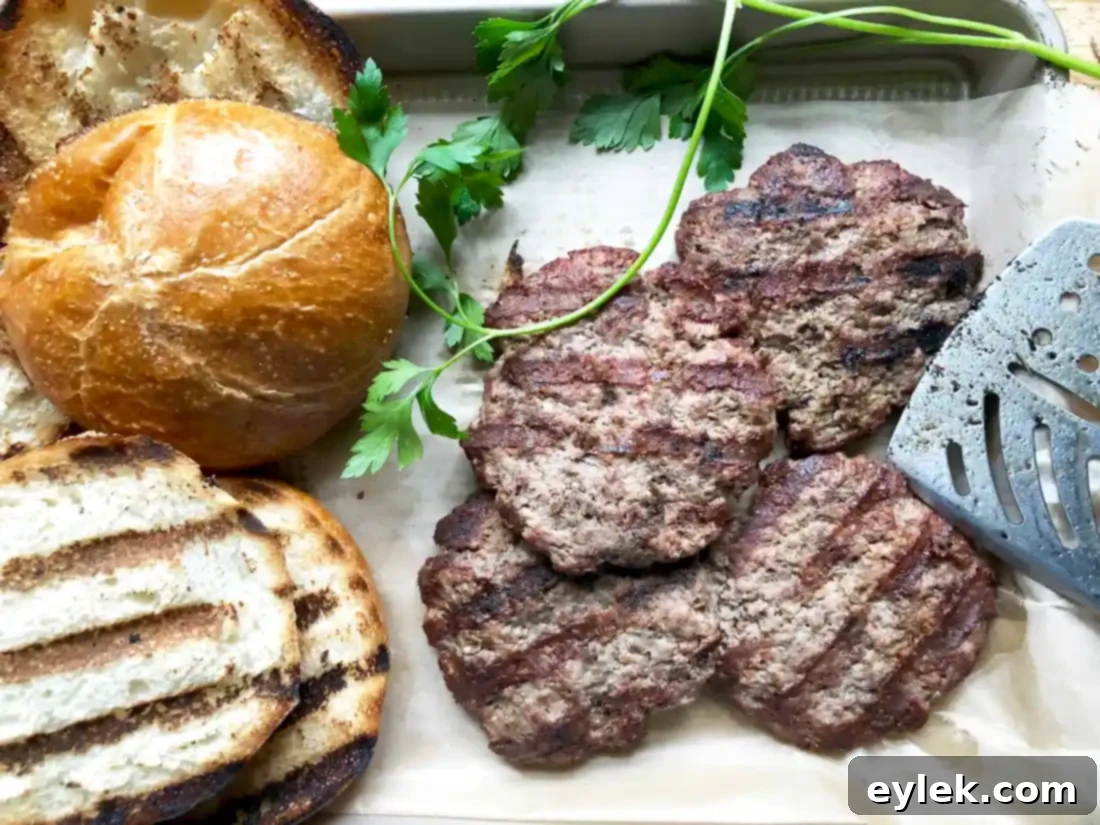 Grilled Burgers with Melting Camembert