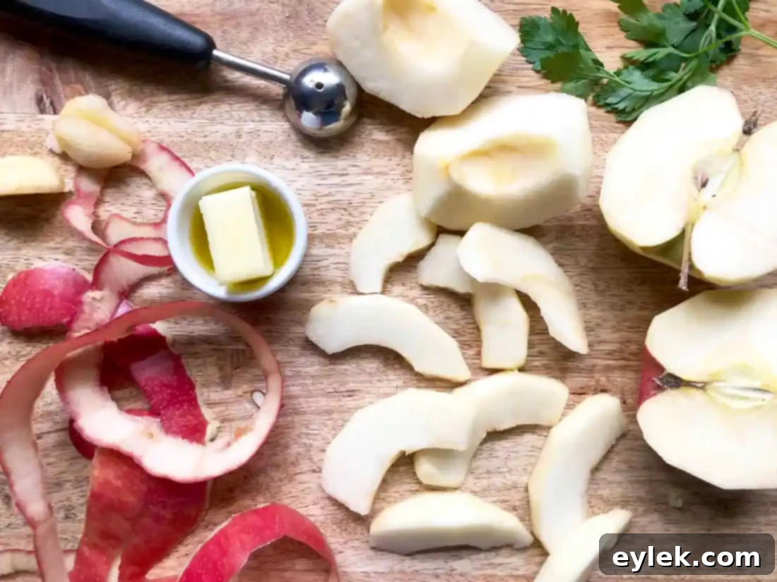 Sautéed Apples for Camembert Burgers