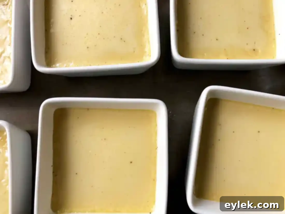 Chilled Pumpkin Crème Brûlée ready for caramelizing