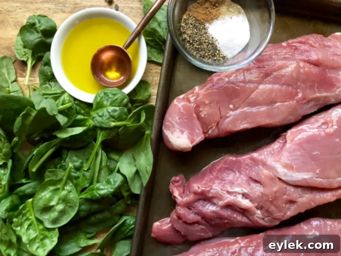 Ingredients for the fennel spice rub
