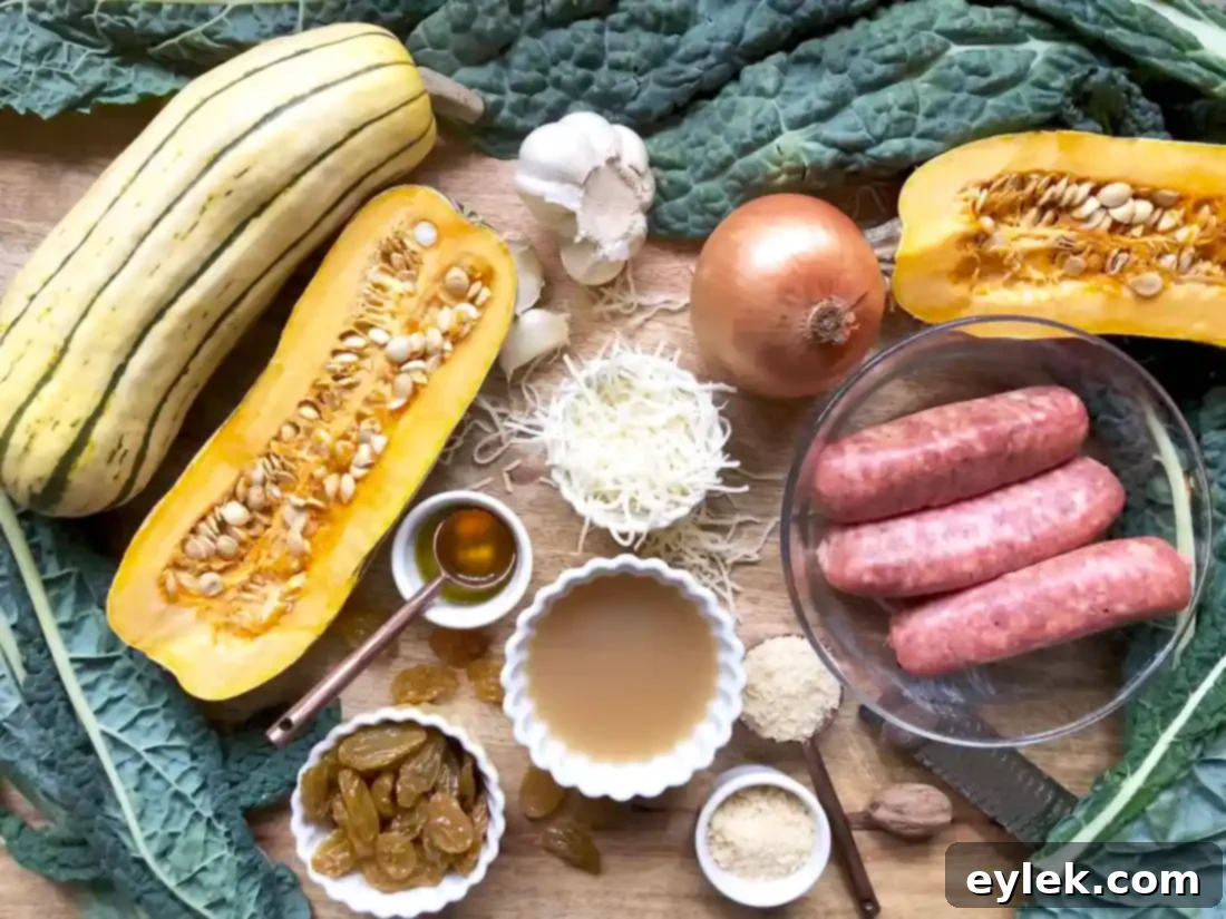 Savory Sausage Stuffed Delicata Squash 2 Sausage Stuffed Delicata Squash