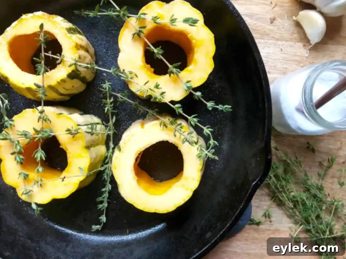 baked delicata egg cups