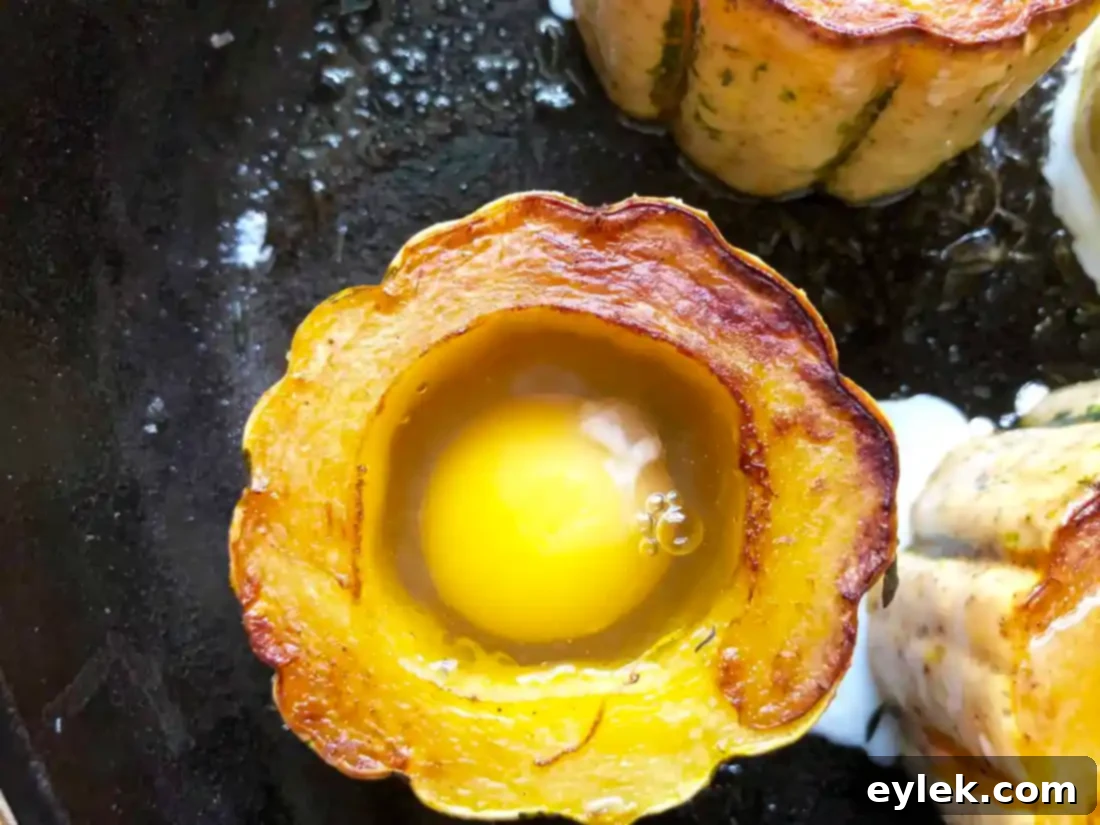 baked delicata egg cups
