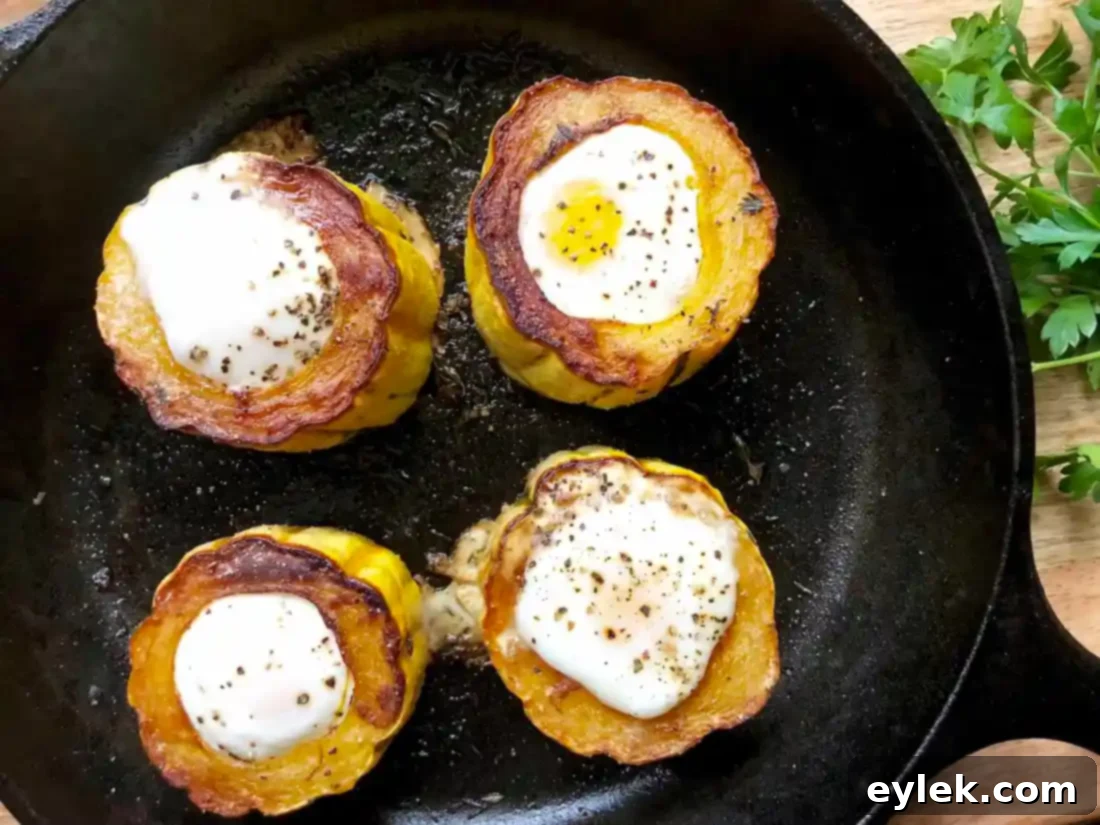 baked delicata egg cups