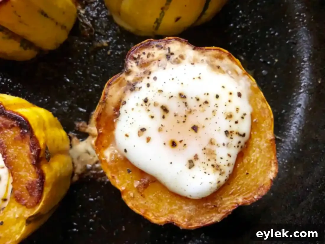 baked delicata egg cups