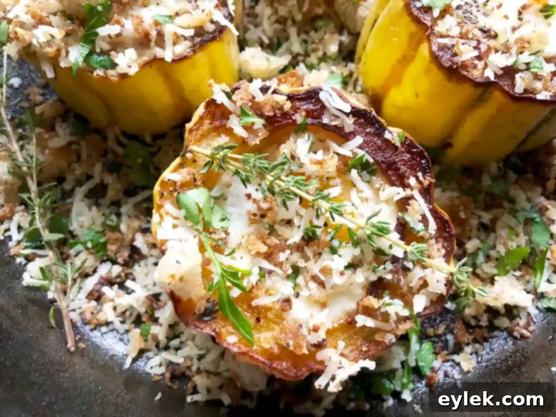 baked delicata egg cups