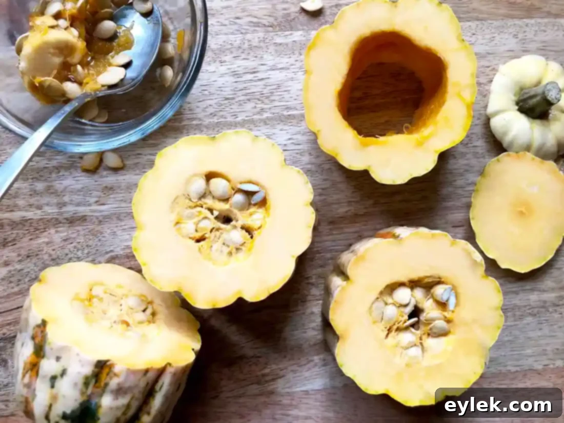 baked delicata egg cups