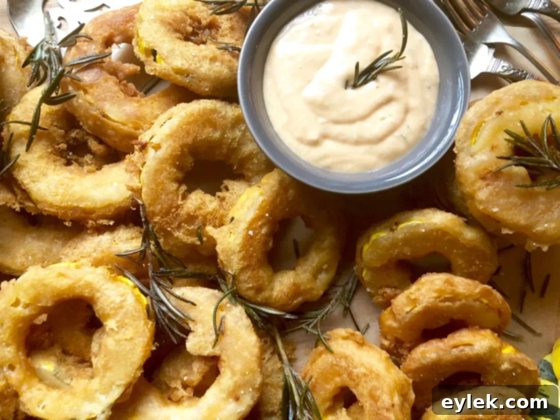 crispy delicata squash rings