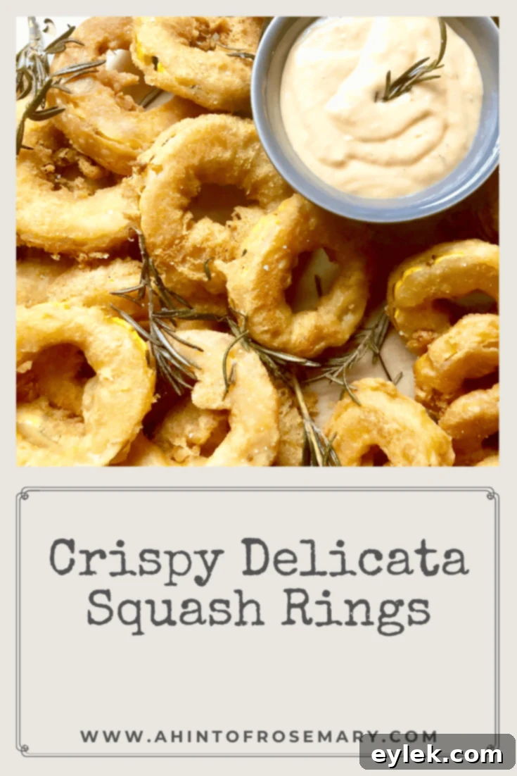 Crispy Delicata Squash Rings