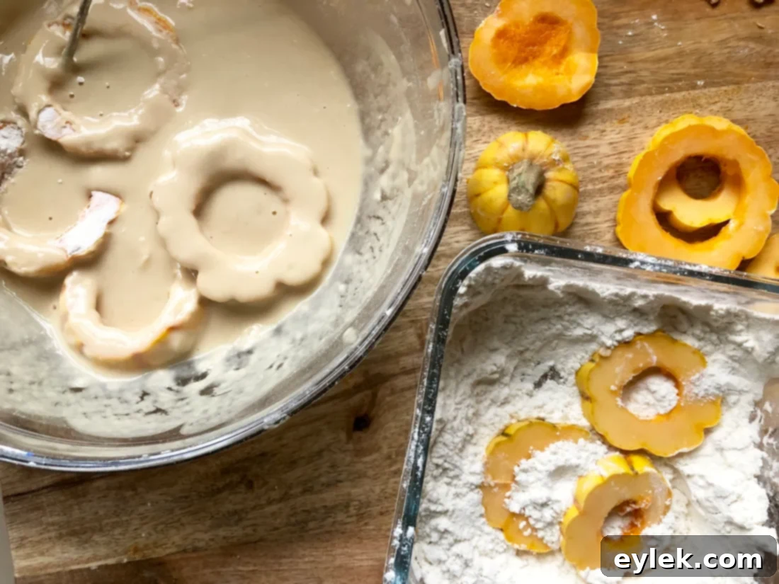 crispy delicata squash rings
