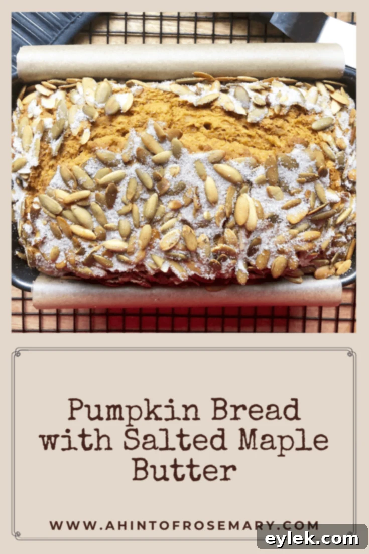 Pumpkin Bread with Salted Maple Butter finished