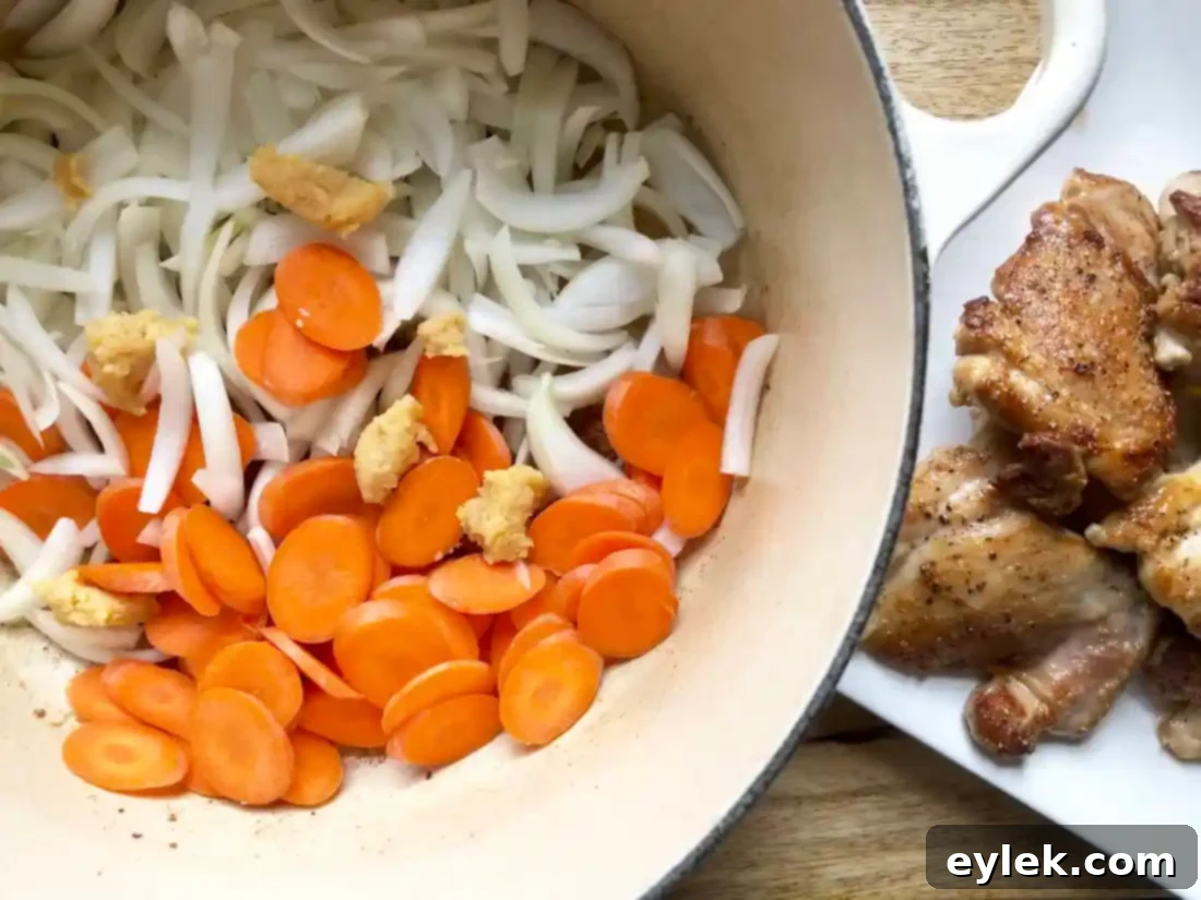 quick & rich chicken soup with fresh noodles