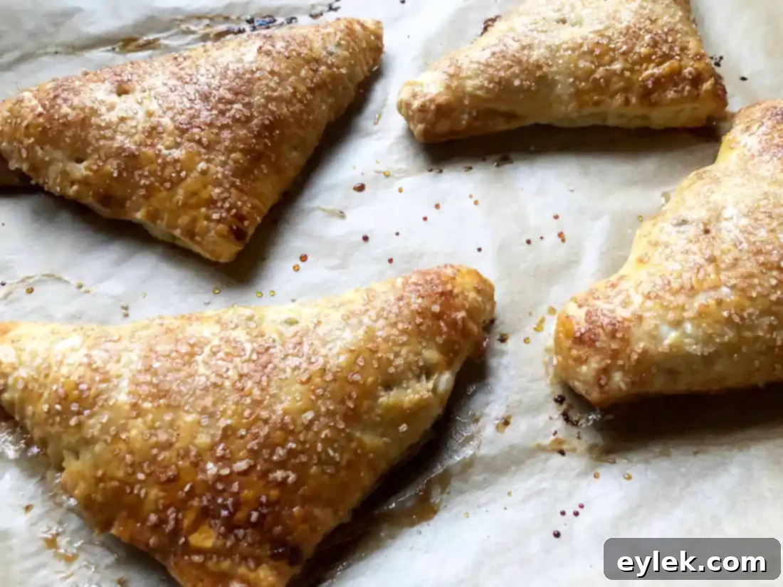Super Easy Pear & Cranberry Turnovers